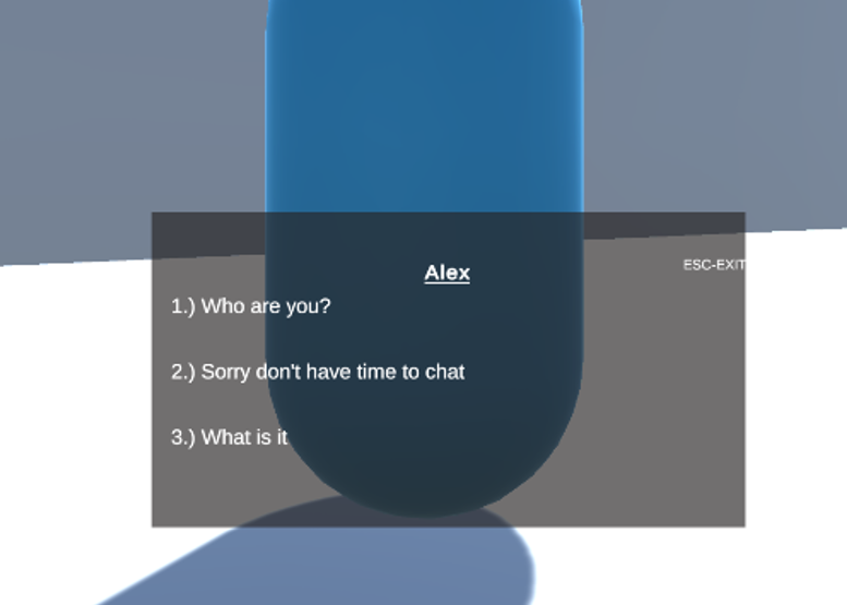 Screenshot taken of system in use